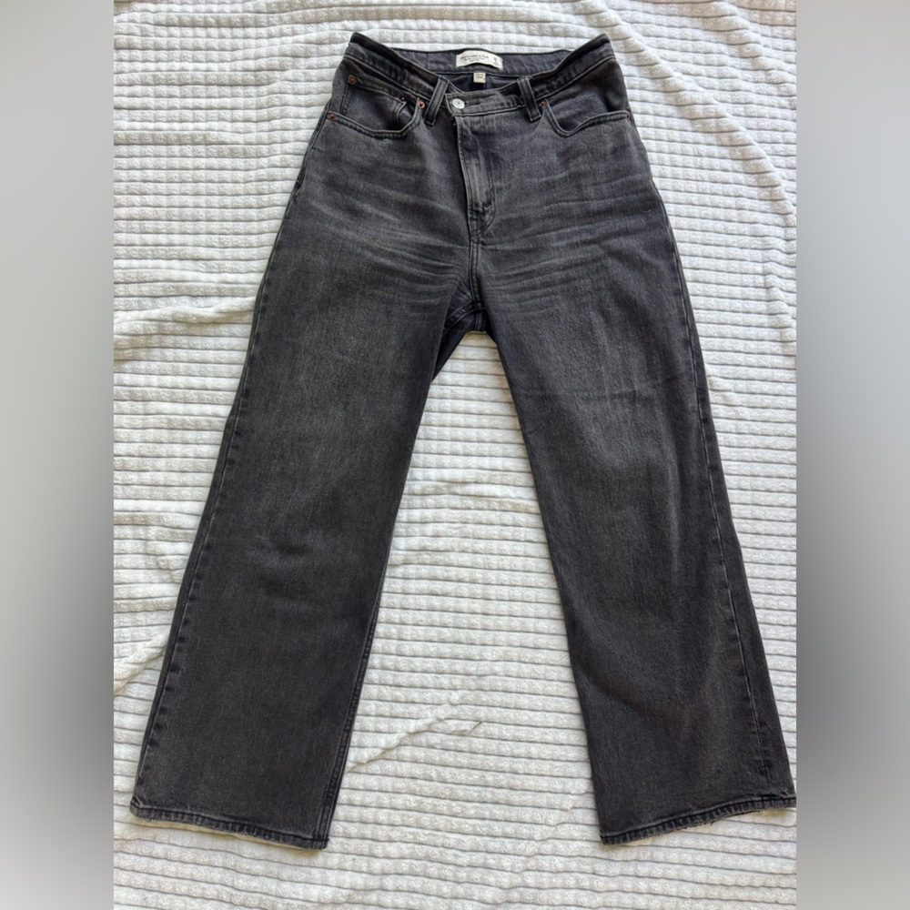Abercrombie & Fitch Charcoal High Rise Jeans